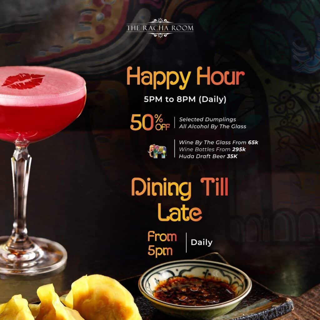 Happy Hour Alert at The Racha Room