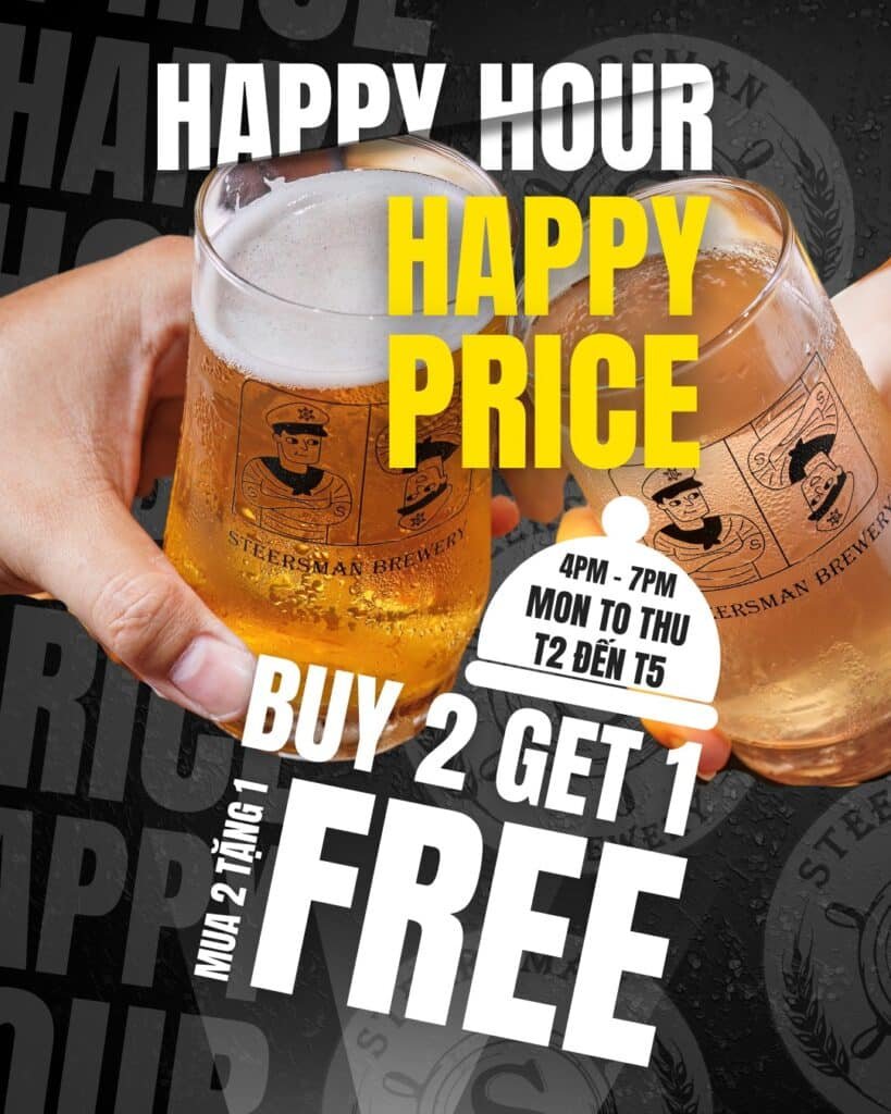 Happy Hour, Happy Price - Steersman Brewery