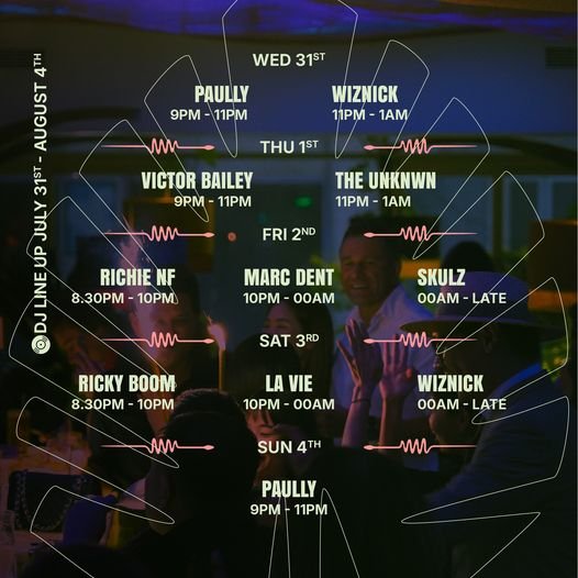 Yunka August DJs Line-up