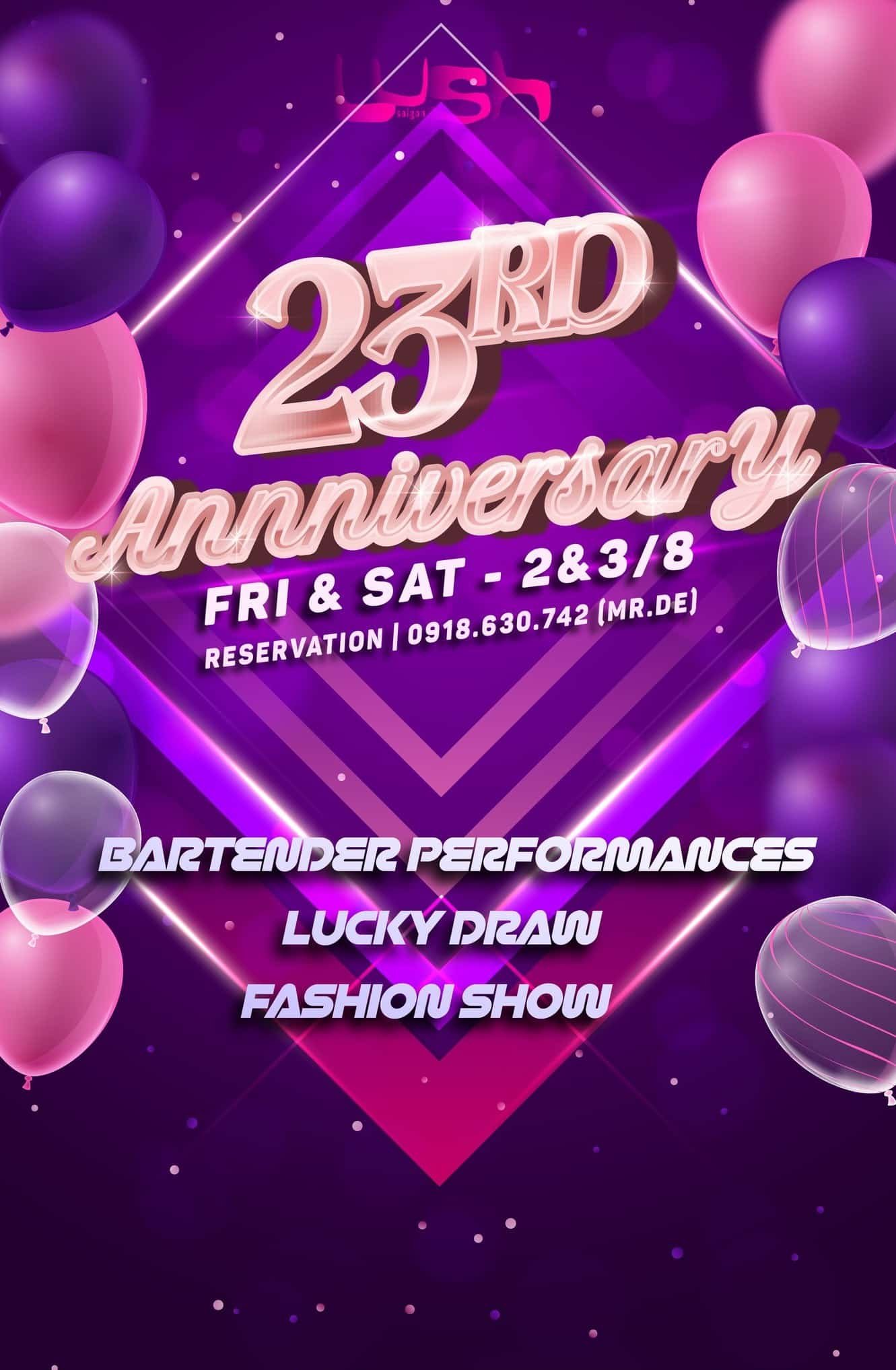 Celebrate Lush Saigon's 23rd Anniversary!