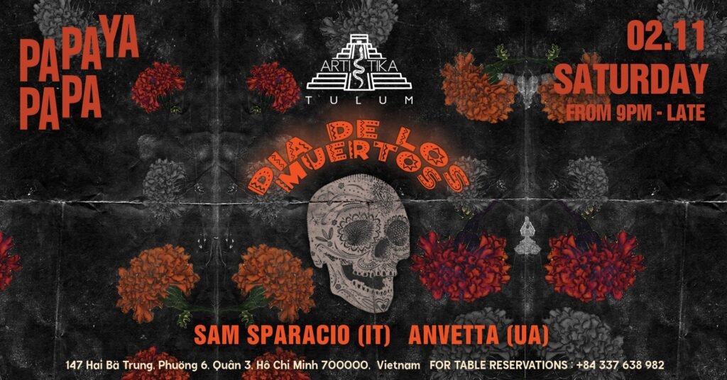DIA DE LOS MUERTOS at Papaya Papa